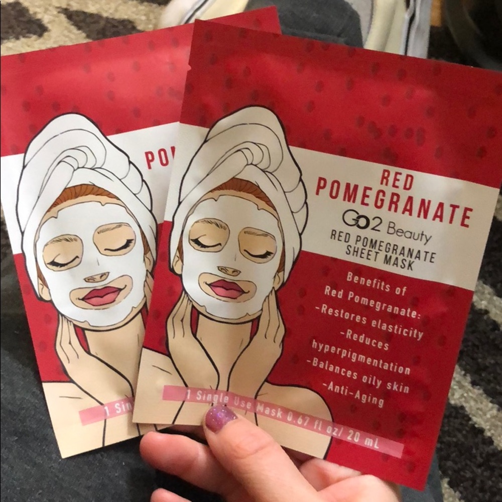 FREE WITH BUNDLE! Red Pomegranate Sheet Mask
